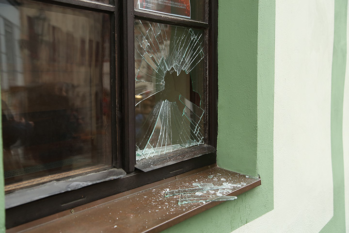 A2B Glass are able to board up broken windows while they are being repaired in Great Harwood.